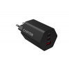 Canyon Hexagon 65, vysokorýchlostná univerzálna nabíjačka do steny, 2x USB-C 65W PD, 1x USB-A 18W, čierna CND-CHAHEX65B