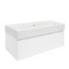 Swiss aqua technologies Koupelnová skříňka s umyvadlem SAT B-WAY 99x30x45 cm bílá lesk BWAY100WU2