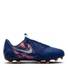 Nike Phantom GX II Academy Junior Firm Ground Football Boots Blue/Chrome 2 (34)