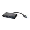 Kensington K39121EU USB Hub 4 porty USB-A USB 3.0 5 GBit/s černá UH4000 4 Port Hub
