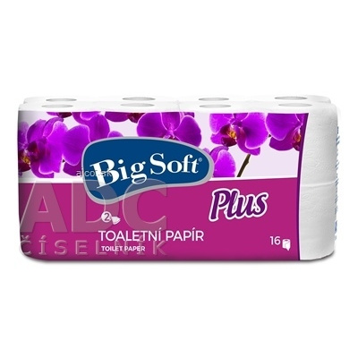 CELLTEX s. r. o. Big Soft Plus toaletný papier 2-vrstvový, biely 1x16 ks