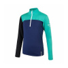 SENSOR COOLMAX THERMO dětské triko dl.rukáv deep blue/sea green/černá 20200054-02