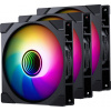 Phanteks M25G2-140 D-RGB ventilátor s obrácenými lopatkami, 3 ks, černý (PH-F140M25R_G2_DBK01_3P)