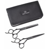 OLIVIA GARDEN SilkCut PRO SHEAR KIT Matt Black LEFT - sada nožníc pre ľavákov