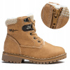 WOJTYŁKO 23023 ZIMNÉ TOPÁNKY ZATEPLENÉ NA ZIPS, HNEDÉ, CAMEL R 22