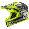 Prilba LS2 MX437 Fast Evo Crusher Black H-V Yel. Ľ (Prilba LS2 MX437 Fast Evo Crusher Black H-V Yel. Ľ)