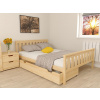 Postel z masívu borovice Agata 140x200 cm + rošt ZADARMO