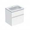 Geberit iCon - Skrinka s umývadlom, 6x5x6 cm, 2 zásuvky, lesklá biela 502.335.01.1