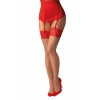 Pančuchy na podväzkový pás Obsessive Lovica stockings Farba: Béžová, Veľkosť: L/XL