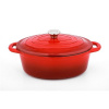 CS SOLINGEN Xanten s pokrievkou liatinový 37 × 22 cm červený