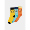 Pokémon - Eevee Evolution (VFJ) Socks (3 Pack) Velikost: 43/46, Barva: Multicolor