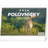 NOTIQUE Stolový Poľovnícky kalendár 2026, 23,1 x 14,5 cm