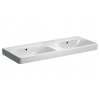 GEBERIT SMYLE SQUARE 120 x 48cm dvojumývadlo hranaté, s 2 prepadmi, keramika, biela, 500.224.01.1