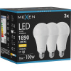 Mexen Nova 3x LED žiarovka E27, A70, 18W, Teplá - 3000K, 1890 lm - L100-E27-1830-01x03
