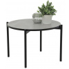 Okrúhly konferenčný stolík Jonas, imitácia šedý mramor
