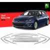 Nerez lišty kolem oken dveří Opel Astra J Hatchback -- rok výroby 2009-2015