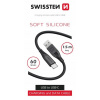 Kábel Swissten USB typ C - USB typ C 1,5 m čierny