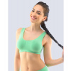 GINA dámské top podprsenkový se širokými ramínky, bez kostice, bezešvé, jednobarevné Bamboo PureLine 07011P - sv. zelená M/L, vel. M/L, sv. zelená