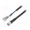 Připojovací kabel M8 PIN 4 přímý Dél 10m zástrčka 1A PVC