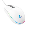 Logitech G203 Lightsync, gaming mouse biela 910-005797