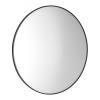 Sapho AROWANA guľaté zrkadlo v ráme priemer 90cm, čierna mat AWB090