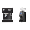 Ascaso Steel UNO, Black + Eureka Atom 60, black
