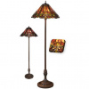 Stojacia lampa Tiffany massive Ø40*170 kolekcia FIRE