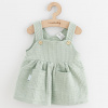 Dojčenská mušelínová suknička New Baby Comfort clothes šalviová - 80 (9-12m)