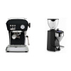 Ascaso Dream ONE, Dark Black + Rocket Espresso FAUSTO 2.1, black