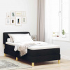 zahrada-XL Posteľ s pružinami a matracom krémová 90x200 cm Čierna 3340180