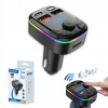 BLUETOOTH FM TRANSMITTER DO AUTA USB 3.0A + 1.0A QC NABÍJAČKA TYPU C MP3