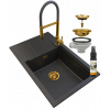 Kuchynská batéria - Zlatá žula umývadla Louis Golden Siphon (Kuchynská batéria - Zlatá žula umývadla Louis Golden Siphon)
