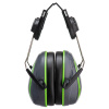 PORTWEST Sluchátka PW75, HV Extreme Low Clip POR-PW75GGN Šedá/zelená