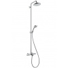 Hansgrohe 27223000 Croma 220 Showerpipe pre vaňu, termostat, DN15, chróm HG 27223000