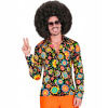 Pánska hippie košeľa s farebnými kvetmi leta 60 70 L/XL
