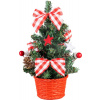 Dekorácia MagicHome Vianoce, stromček, s hviezdou, 21 cm