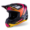 přilba SUPERTECH S-M7 RISE, ALPINESTARS (černá/žlutá/růžová fluo) 2026 XL