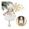 Vianočný biely anjel na stromček, ASN12B