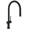 Hansgrohe M54 Drezová batéria Talis s výsuvnou koncovkou, sBox, matná čierna 72803670-HG