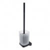 Nimco Maya WC kefa s držiakom, matné sklo/čierny mat MAC 29094CN-90