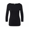Tchibo - Tričko s trojštvrťovými rukávmi - pre dámy - veľ. XL 48/50 - farba: čierna