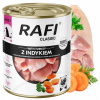 Vlhké krmivo pre psa Rafi Classic s morčacím mäsom 800 g