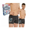 Elastické boxerky pre chlapcov - Sport 134-140 Grafit