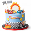 Sada Dekorácií na Tortu Hot Wheels 14 ks 2D
