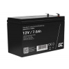 Green Cell AGM VRLA 12V 7Ah maintenance-free battery for UPS units