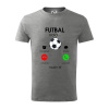 Futbal volá - Tričko detské bavlnené - 158 cm/12 rokov ( Tmavosivý melír )