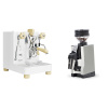 Lelit Bianca PL162T V3, white + Eureka Mignon Zero 65 All Purpose, CR white