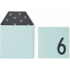 Detské prianie k narodeninám Design Letters 6 rokov mätovo zelené