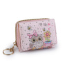 Stoklasa Mini peněženka dětská 7x8,5 cm - 13 růžová nejsv. sova