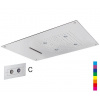Sapho CHROMOTERAPIA hlavová sprcha 550x400mm, dážď, kaskáda, ovládač C, nerez(A579LH5CA) SPH CH5540C